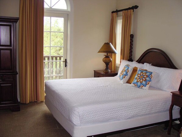 King Bed to Private Balcony
