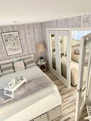 Main bedroom. Wake up to sea views.