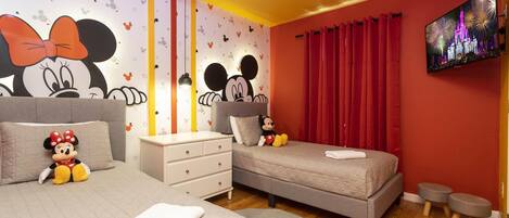 2nd Floor Mickey Room (2 Single Size Beds)