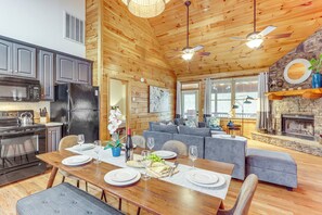 Dining Area | Main Level | Open Floor Plan | Central A/C | Electric Heating