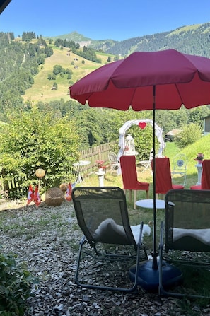 Umbrella, Furniture, Outdoor Furniture, Chair, Outdoor Table, Shade, Garden, Leisure, Lawn, Yard