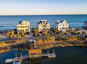 Ocean front and creek side