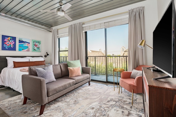 Relax and immerse yourself in this chic, contemporary living space.
