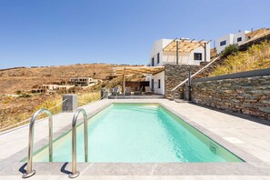 The heart of our villa: this stunning pool.