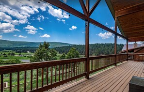 View from back deck in summer. 