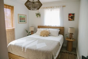 Primary Bedroom with comfortable queen mattress