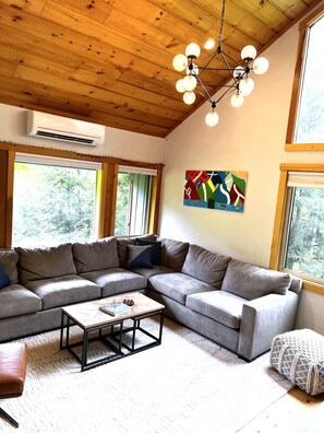 Family Room with Vaulted Ceilings (2nd floor)