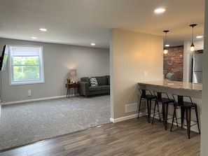 Looking from entry way to living room.