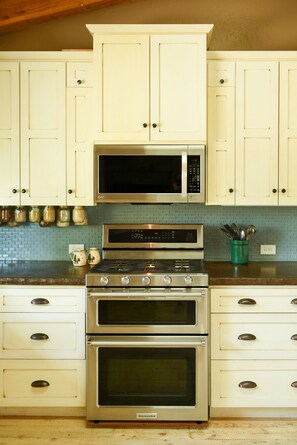 Lots of great counter space and a double-oven