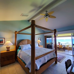 MASTER BEDROOM WITH AN OCEAN VIEW