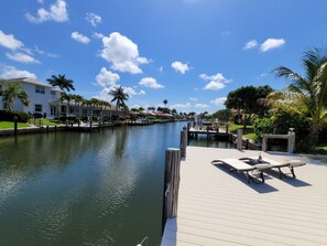 Dock looking down the canal
