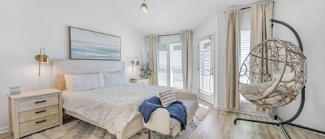 Dreamy master bedroom with unobstructed views of the Gulf of Mexico