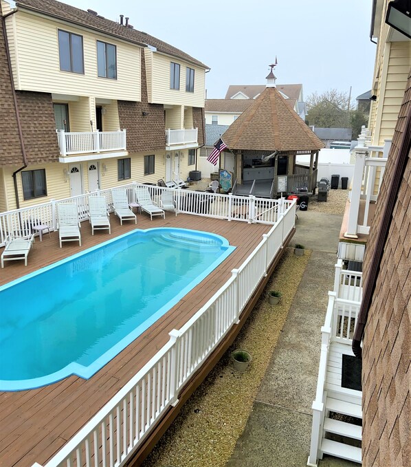 Pool from your living rm balacony