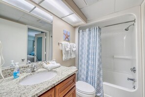 Attached private bath in Master Bedroom