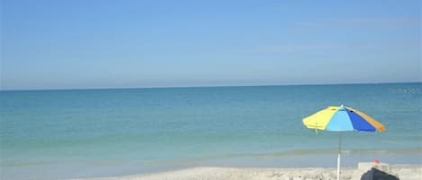 Beach less than 100 yards away! Two beach chairs with shade canopy & umbrella.