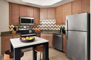 Full kitchen with all the necessities.