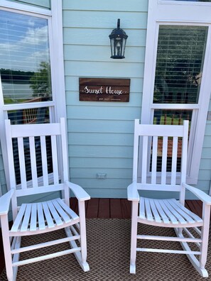 Rocking chairs on the front porch