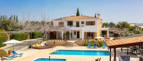 Beautiful villa with private pool, terrace, and garden with sea views