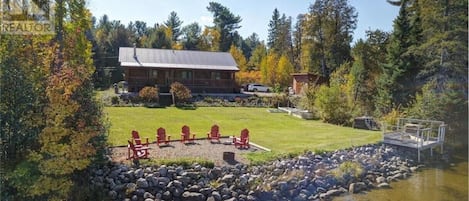 Older picture - now includes gazebo and new fire pit