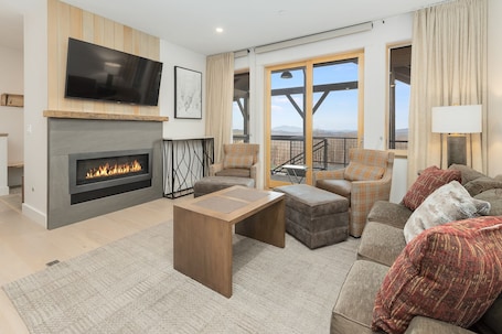 Fire place at living room.