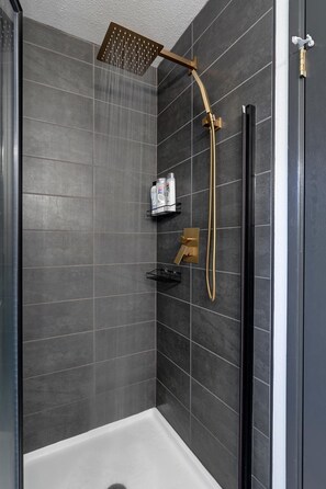 Bathroom #1 rain and handheld shower