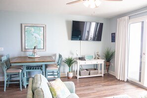 dining and TV area in livingroom