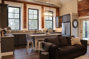 Open Concept Kitchen and Living Area