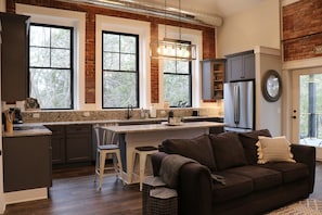 Open Concept Kitchen and Living Area