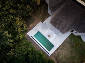 Private Pool and Property Aerial View