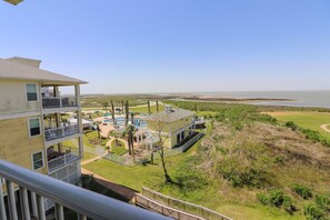 Bay and Pool views from your balcony