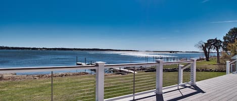 View of Westport River from private back deck