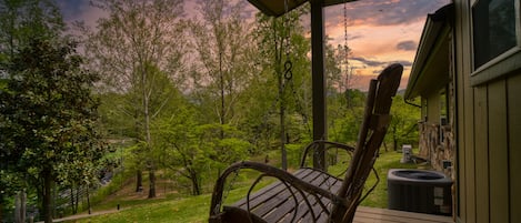 Enjoy some front porch sitting.