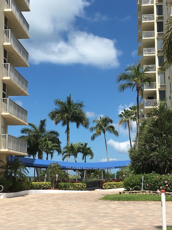 Front entrance to Estero Beach & Tennis Club