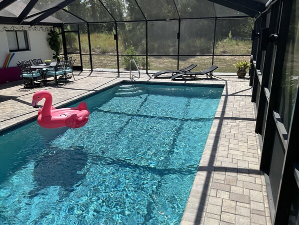 14x30 ft saltwater pool-can be heated for an additional fee (weather permitting)