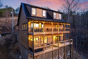 This cabin is a place to unwind, soak in the hot tub, and enjoy all that we have for a perfect vacation.