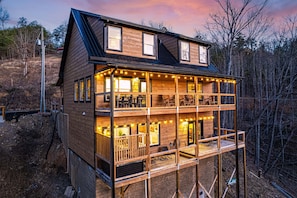 This cabin is a place to unwind, soak in the hot tub, and enjoy all that we have for a perfect vacation.