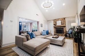 Cozy living room for gathering.