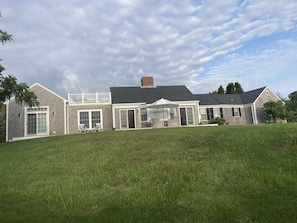 Our home - left side Master Suite - right side guest wing - middle LR & Kitchen