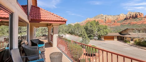 Enjoy the Amazing Views from the Front Patio Deck