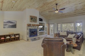Upstairs living area