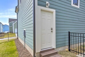 Front Entryway | Studio Located Above Garage