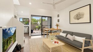 Open plan lounge diner kitchen