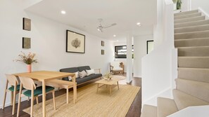 Open plan lounge diner kitchen