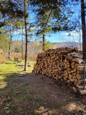 Firewood for campfires and the indoor fireplace