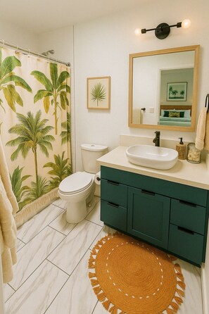 Full Bathroom 1. Shower (no bathtub) Representative Interior. Décor / Finishes May Vary.
