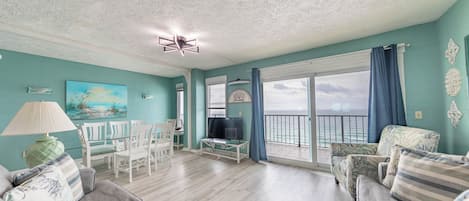 Gulf front living room