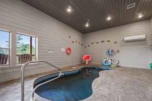 Private indoor heated pool