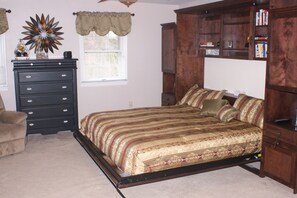 King sized Murphy bed deployed.