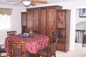 King size Murphy bed (in the "up" position).