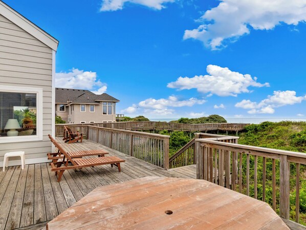 Enjoy views of the water from the back deck!